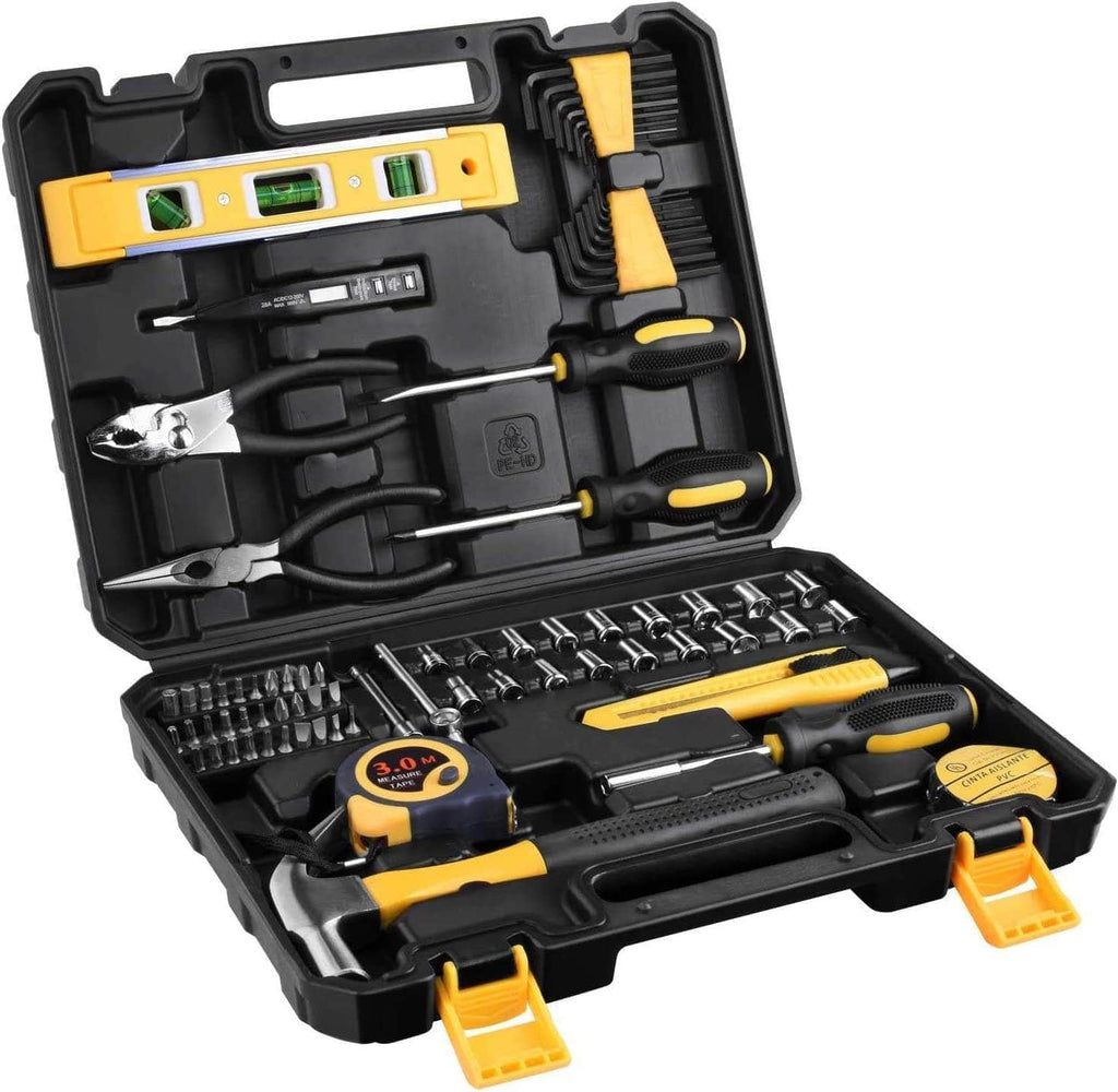 78 Piece Household Tool Kit Set for Home Auto Repair with Tool Box