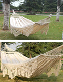 Portable Tassel Double Hammock