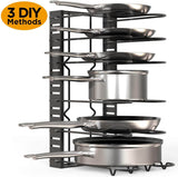 Pot Rack Organizer under Cabinet, 3 DIY Methods