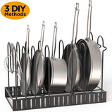 Pot Rack Organizer under Cabinet, 3 DIY Methods