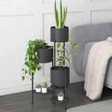 Metal Plant Stand, 6 Tier 6 Potted Indoor Outdoor Flower Pot Stand