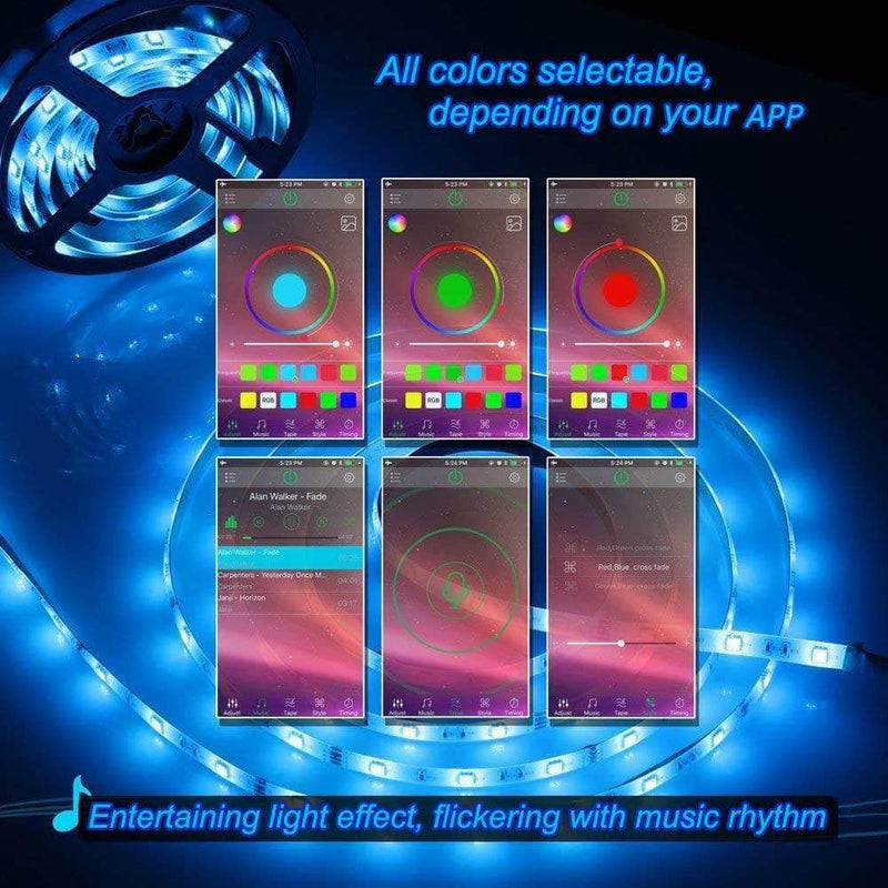 LED Strips Lights 3535 SMD bluetooth - music sensor -