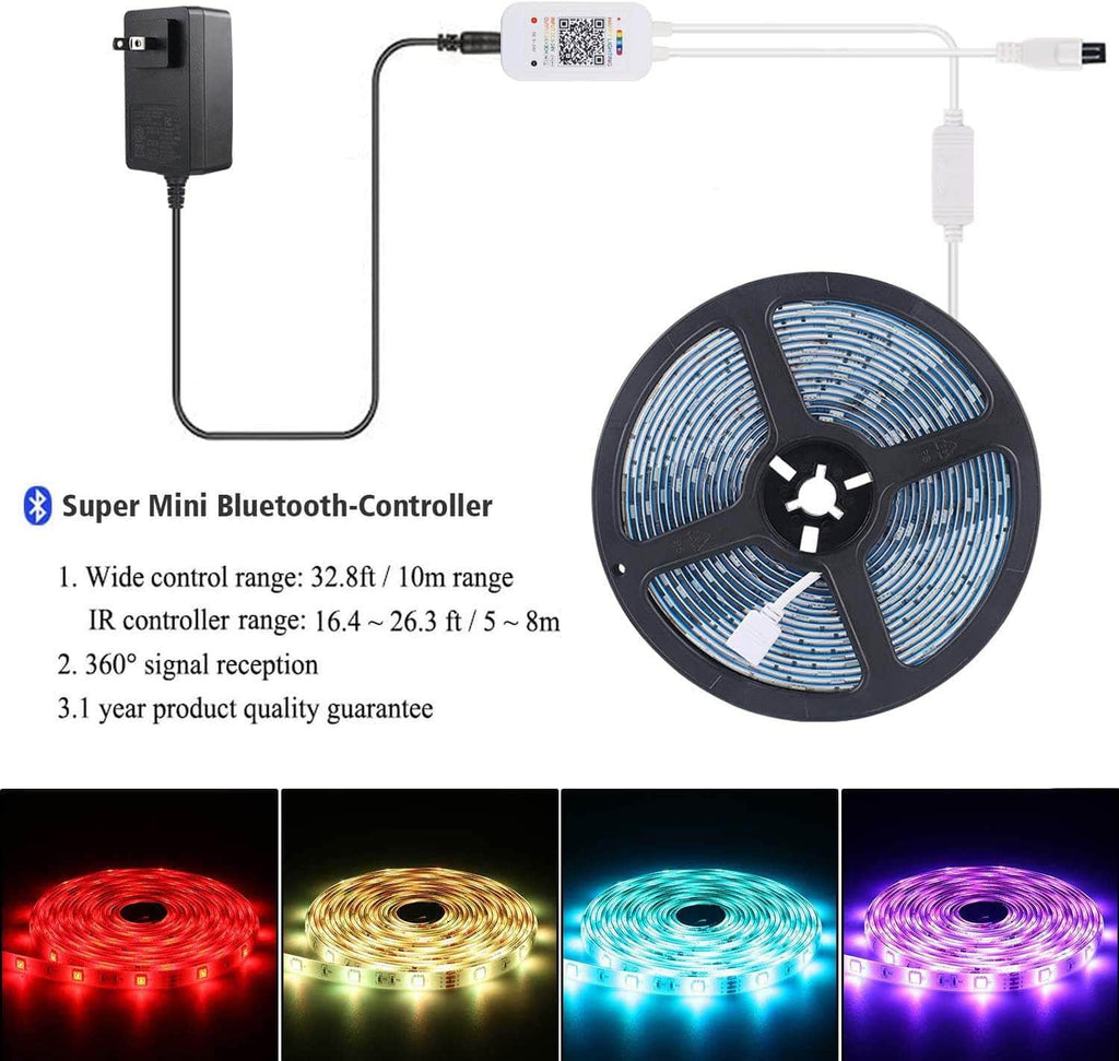 LED Strips Lights 5050 SMD bluetooth - music sensor -