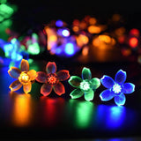 Solar String Lights,3 m 20 LED Blossom String Lights, Waterproof Flower Multi color