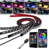 Car Underglow Lights Bluetooth Led Strip Lights with Dream Color Chasing, APP Control 12V