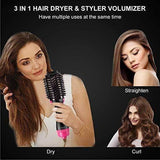 One Step Hot Air Brush, 3-in-1 Hair Dryer Brush & Styler & Volumizer Multi-functional Straightener