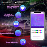 Car Underglow Lights Bluetooth Led Strip Lights with Dream Color Chasing, APP Control 12V