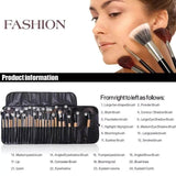 24pcs Makeup Brush Sets Professional Cosmetics (Black Pouch included)