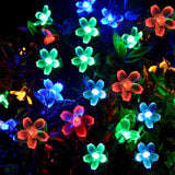 Solar String Lights,3 m 20 LED Blossom String Lights, Waterproof Flower Multi color
