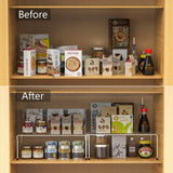 Expandable Stackable Kitchen Cabinet  Organizer Multi-Purpose Pack of 2