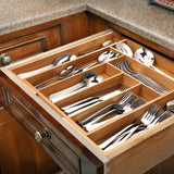 Expandable Bamboo Kitchen Drawer Organizer