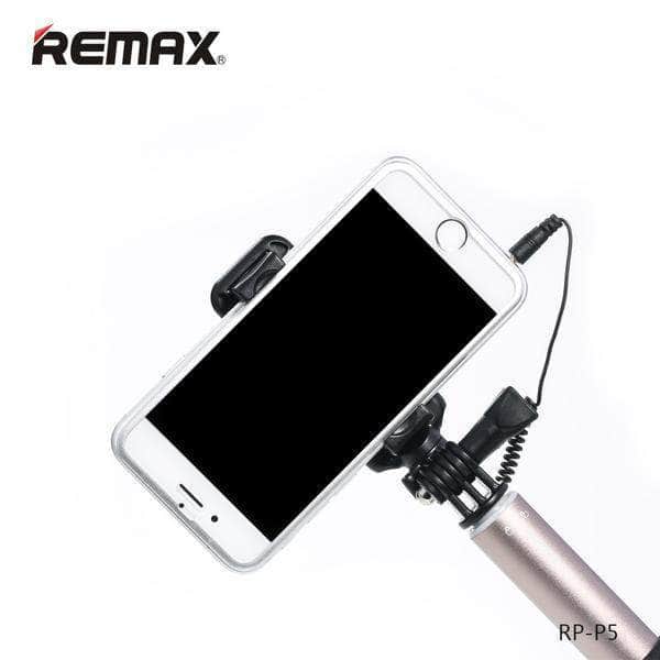 Remax P5 Aluminium Selfie Stick Monopod Wired Selfie Self Extendable Handheld Shutter