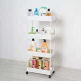 4 Tier Storage Cart Kitchen Bathroom Trolley Floor