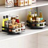 360 Rotatable Tray Spice Jar Plate Kitchen Storage Rack