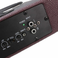 600W Black Ultra-Thin Under-Seat Car Active Subwoofer Speaker