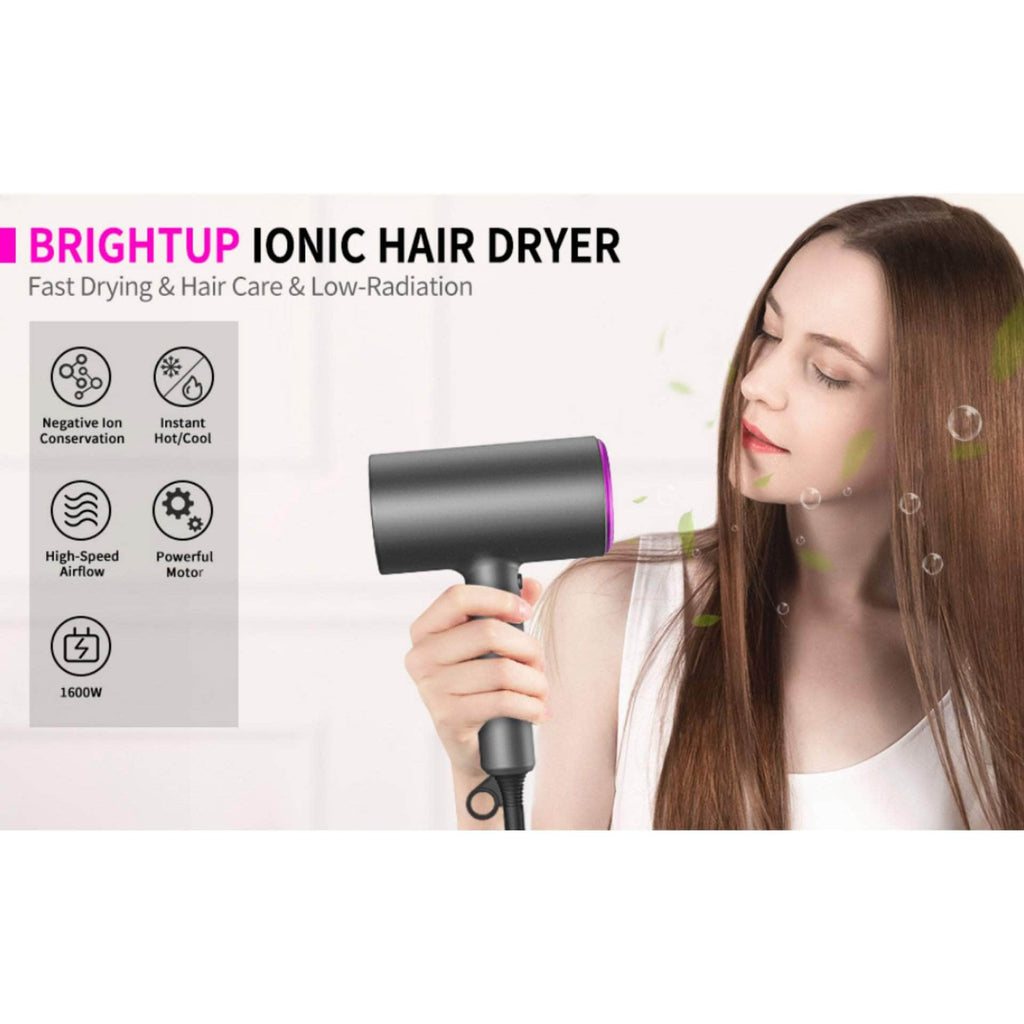 Mini Portable Foldable Hair Dryer Travel 1400W - Ionic
