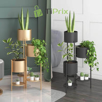 Metal Plant Stand, 6 Tier 6 Potted Indoor Outdoor Flower Pot Stand