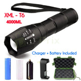 XML T6 - 4000LM - Charger + Battery Included
