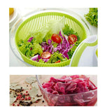 5L Large Salad Spinner and Dresser + Free vegetable Chopper