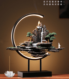 Large Backflow Incense Burner Holder Lamp Waterfall Statue Mountain Aroma Burner Candle Aroma