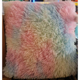 Faux Fur Throw Pillow 40 cm x 40 cm (Cushion included)