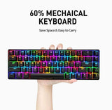 T8 Mechanical Keyboard 68 Keys USB Type-C Wired