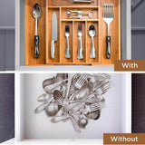 Expandable Bamboo Kitchen Drawer Organizer