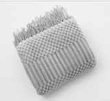 Nordic Knitted Throw Blanket