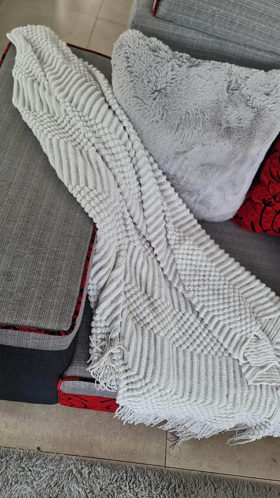 Nordic Knitted Throw Blanket