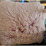 Faux Fur Throw Pillow 40 cm x 40 cm (Cushion included)