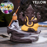 Ganesha Incense Burner Backflow + 100 cones