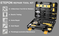 78 Piece Household Tool Kit Set for Home Auto Repair with Tool Box