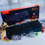 MEETION MT-K9420 RGB LED Membrane Backlit Wired Gaming Keyboard | 104/105 Standard Keys with Custom Macro Pro Membrane