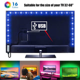 Bluetooth TV LED Backlights Strip Lights 5050 RGB Light Strip Music Sync USB