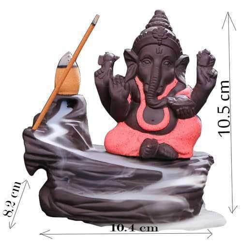 Ganesha Incense Burner Backflow + 100 cones