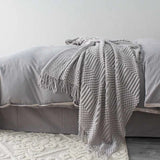 Nordic Knitted Throw Blanket