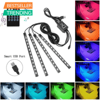 LED Car Interior Light Auto Atmosphere Lighting Kit (music sensor)