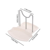 Set of 2 Spoon Rest and Pot Lid Holder (Blue)