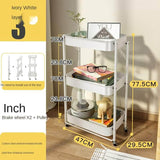 Multi-Functional Folding Storage Trolley Metal Rack