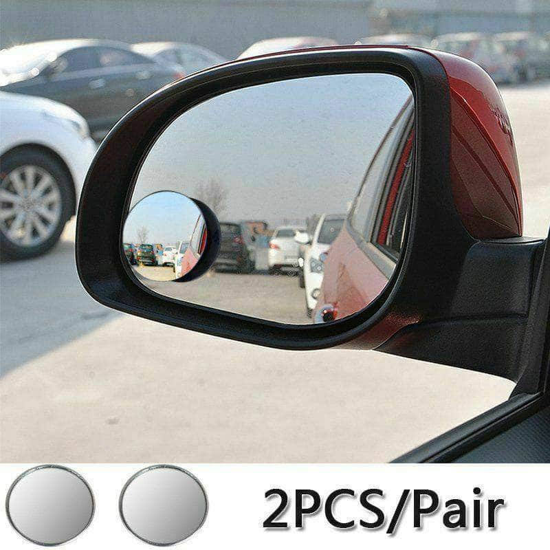 2pcs/Set 360 High-definition Roundless Round Car Mirror Wide Angle Round Convex Blind Spot Mirror