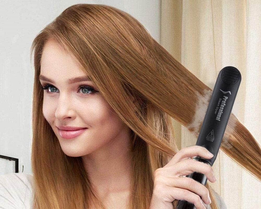 Professional Hair Steam Straightener (1 Year Warranty)